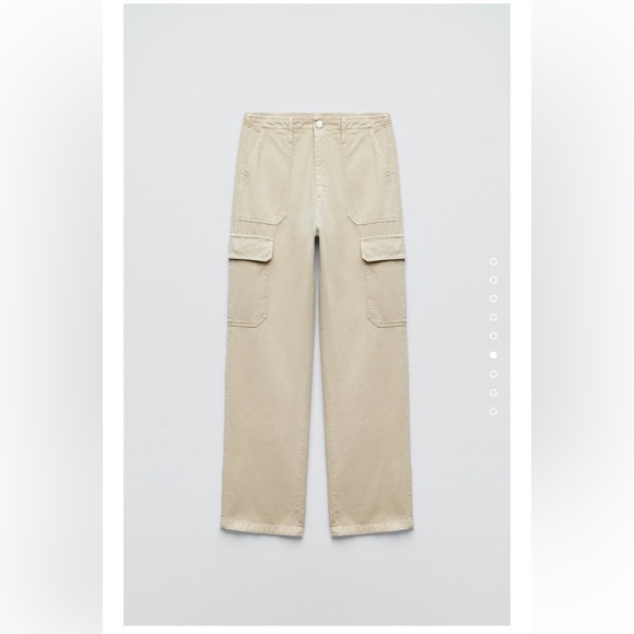 Zara- Straight Cargo Pants - Picture 4 of 7